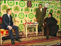 Muammar Qadhafi & Tony Blair